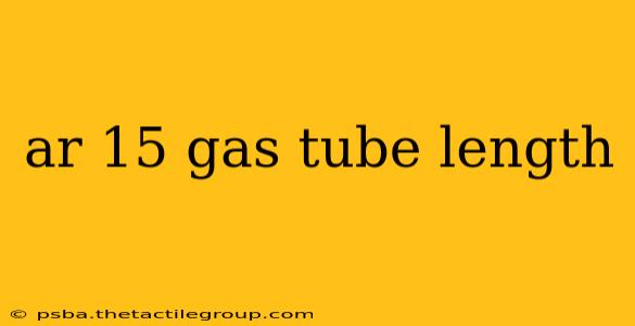 ar 15 gas tube length