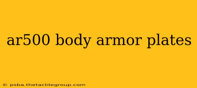 ar500 body armor plates