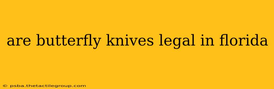 are butterfly knives legal in florida