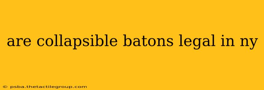 are collapsible batons legal in ny