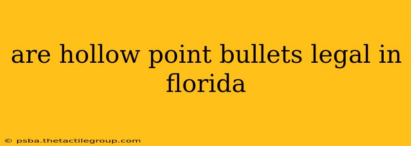 are hollow point bullets legal in florida