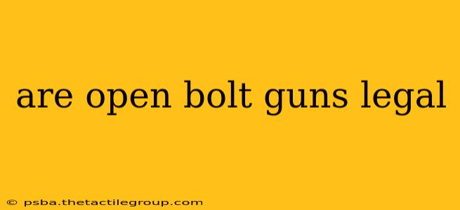 are open bolt guns legal