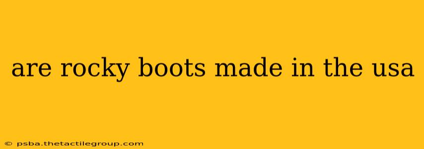 are rocky boots made in the usa