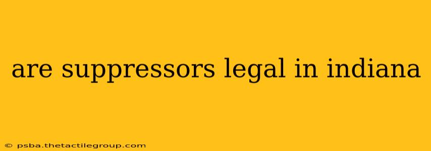 are suppressors legal in indiana