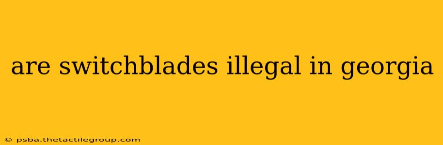 are switchblades illegal in georgia