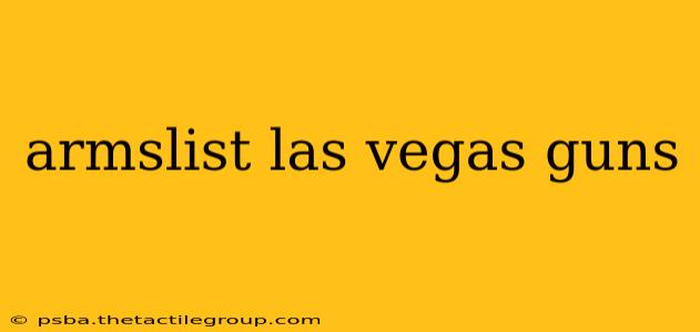 armslist las vegas guns