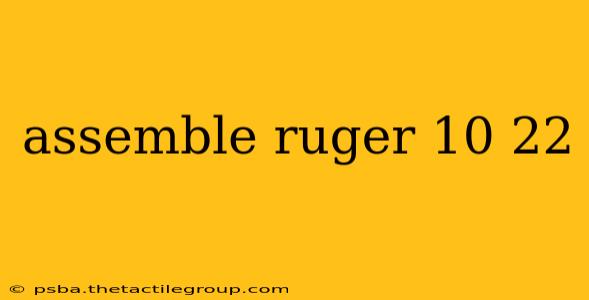 assemble ruger 10 22