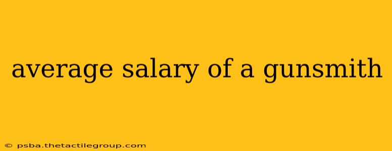 average salary of a gunsmith