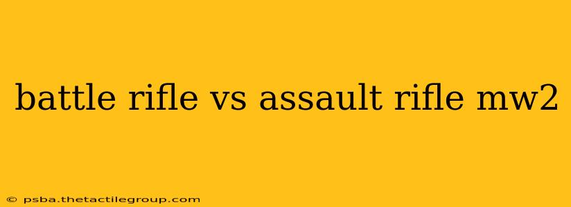 battle rifle vs assault rifle mw2