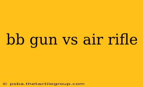 bb gun vs air rifle