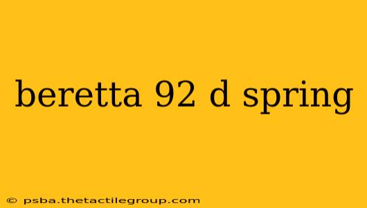 beretta 92 d spring