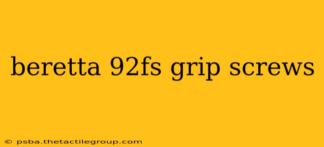 beretta 92fs grip screws