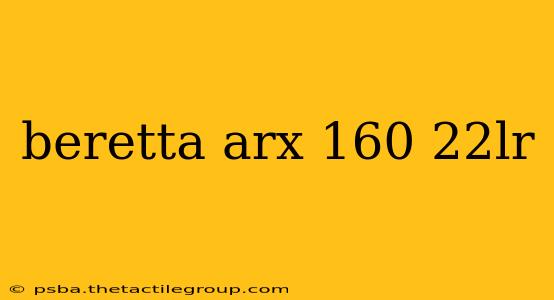 beretta arx 160 22lr