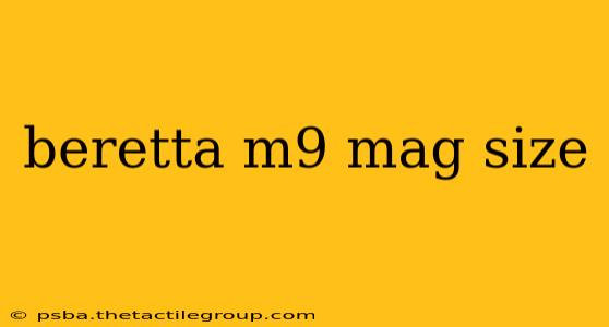 beretta m9 mag size