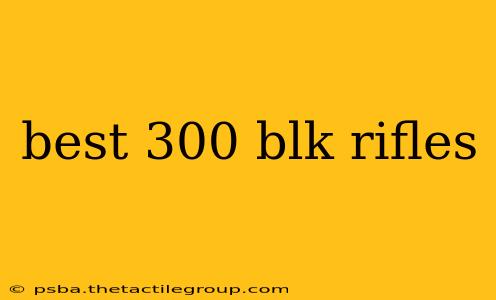 best 300 blk rifles