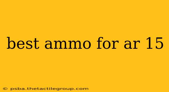 best ammo for ar 15