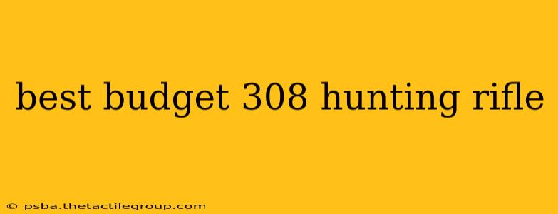 best budget 308 hunting rifle