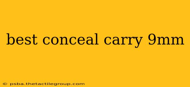 best conceal carry 9mm