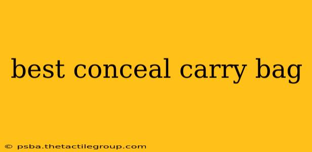 best conceal carry bag