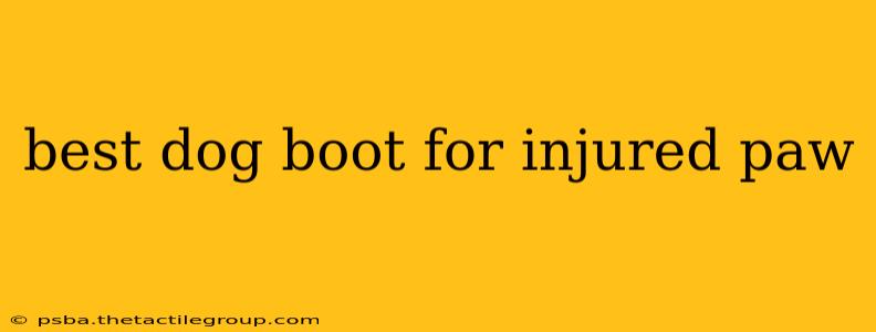 best dog boot for injured paw