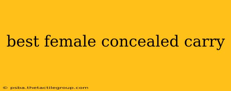 best female concealed carry