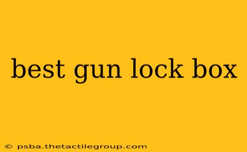 best gun lock box