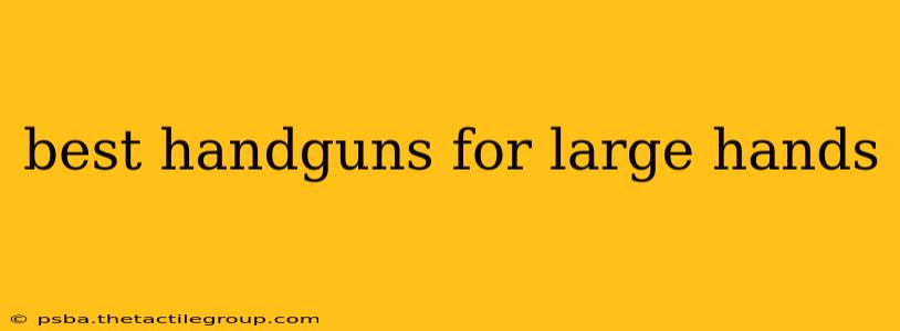 best handguns for large hands