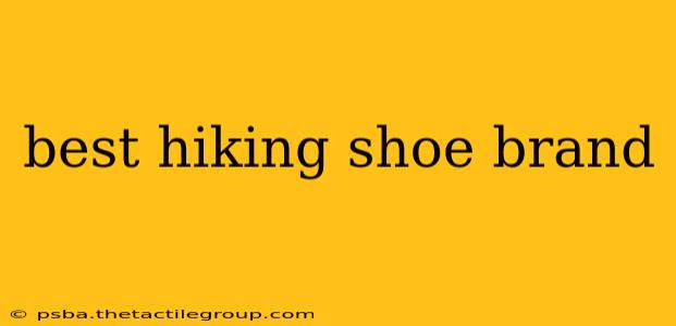 best hiking shoe brand