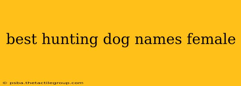 best hunting dog names female