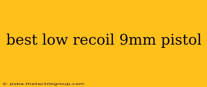 best low recoil 9mm pistol