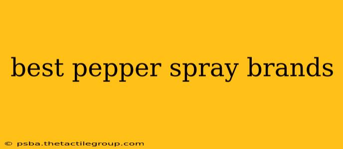 best pepper spray brands