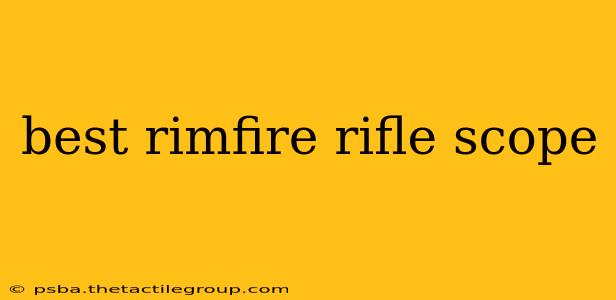 best rimfire rifle scope