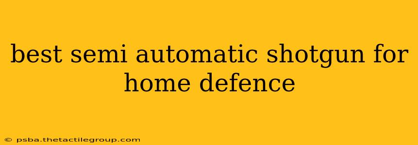 best semi automatic shotgun for home defence