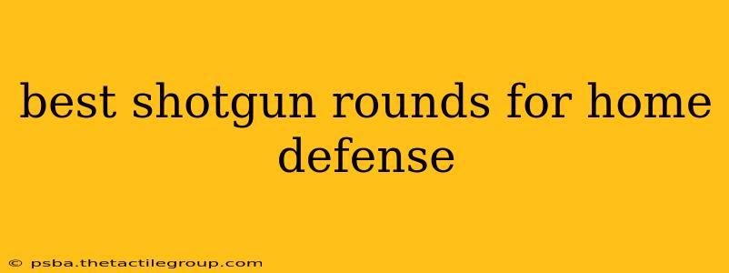 best shotgun rounds for home defense