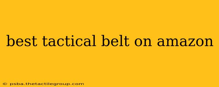 best tactical belt on amazon