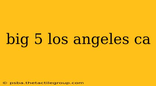 big 5 los angeles ca