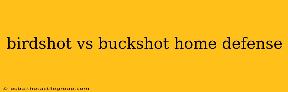 birdshot vs buckshot home defense