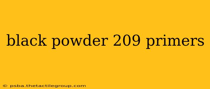 black powder 209 primers