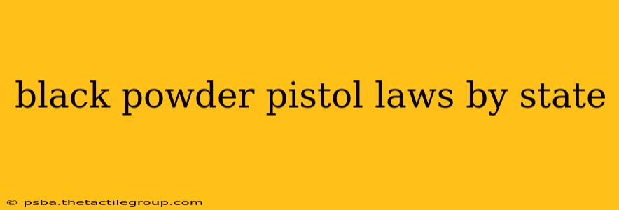 black powder pistol laws by state