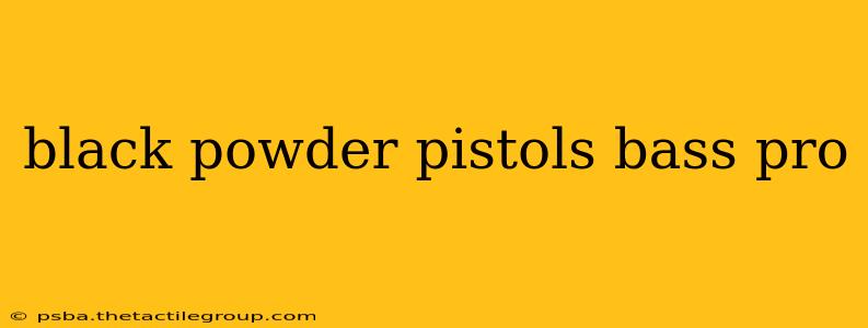 black powder pistols bass pro