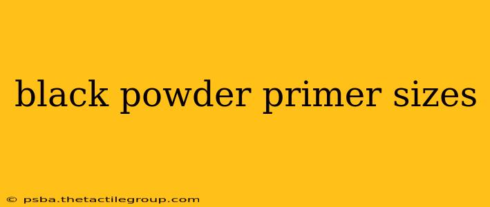 black powder primer sizes