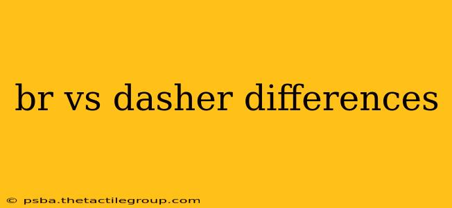 br vs dasher differences