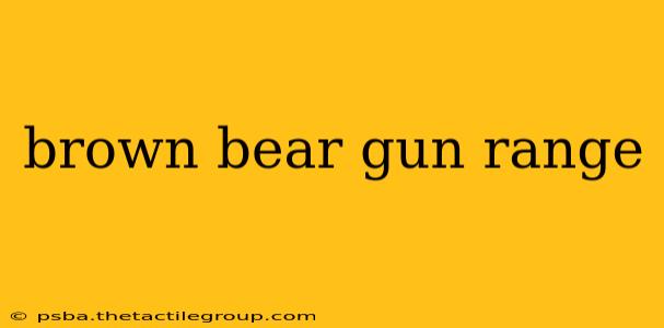 brown bear gun range