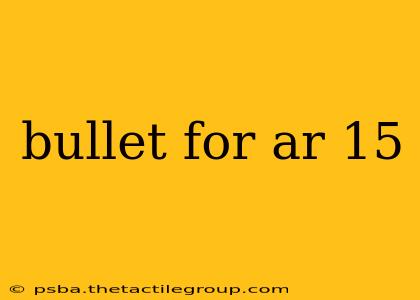 bullet for ar 15