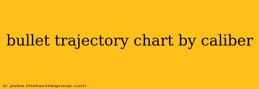 bullet trajectory chart by caliber