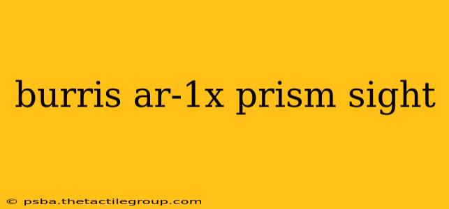 burris ar-1x prism sight