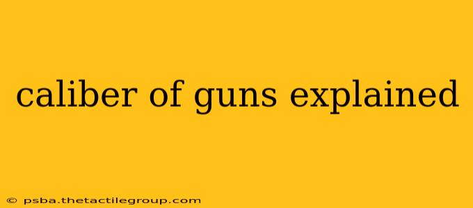 caliber of guns explained