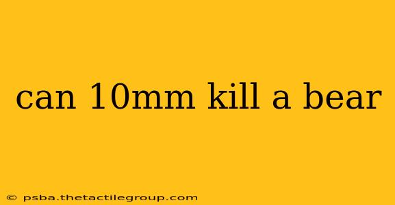 can 10mm kill a bear