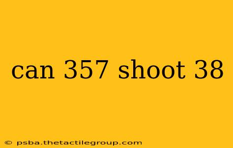 can 357 shoot 38