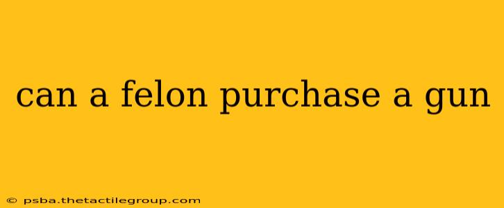 can a felon purchase a gun